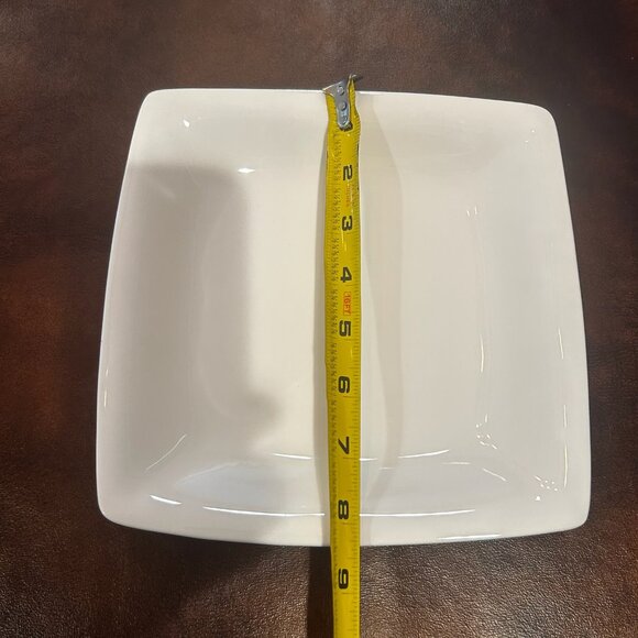 NWOT Sam & Squito  White Square Salad Dessert Plates Set of 4 - Picture 9 of 13